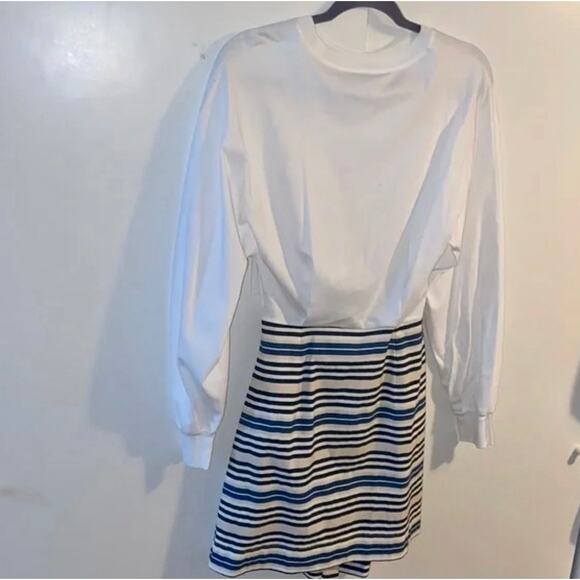 Zara CONTRAST DRESS WITH CUT-OUT DETAIL - Picture 4 of 15